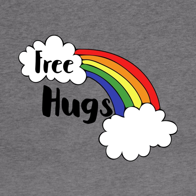 Free Hugs Rainbow by bubbsnugg